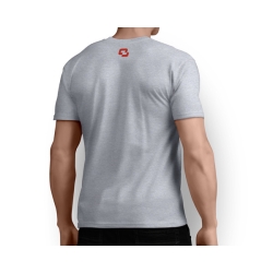 T-shirt szary QUATROS wzór 3 rozm. XL